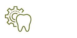 tooth and gear icon Powder River Dental in Gillette, WY